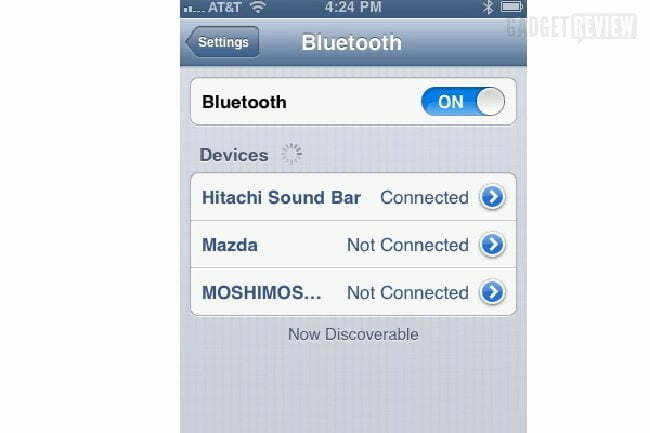 sound bar Bluetooth select
