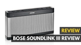 A hands on with the Soundlink 3 bluetooth speaker.|The wall wart charger for the Soundlink 3|The buttons on the Soundlink 3|The back of the Soundlink 3