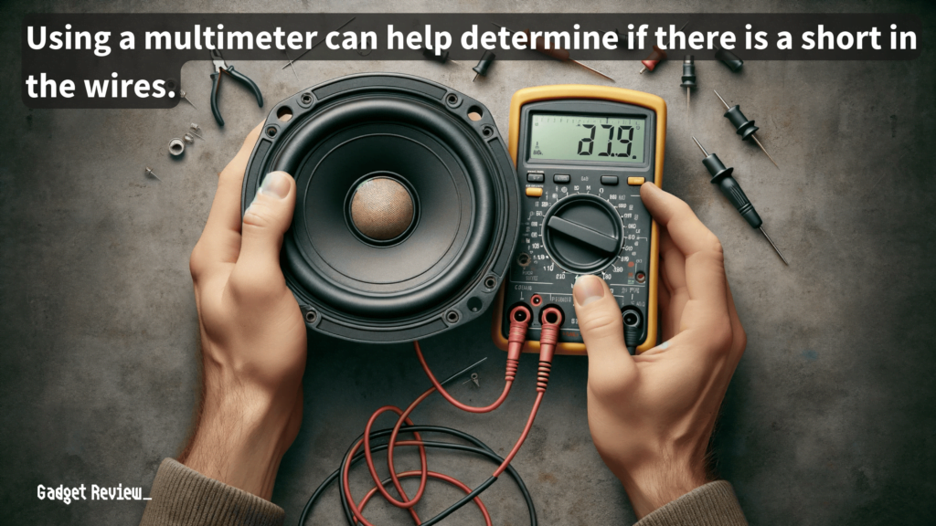speaker testing with multimeter
