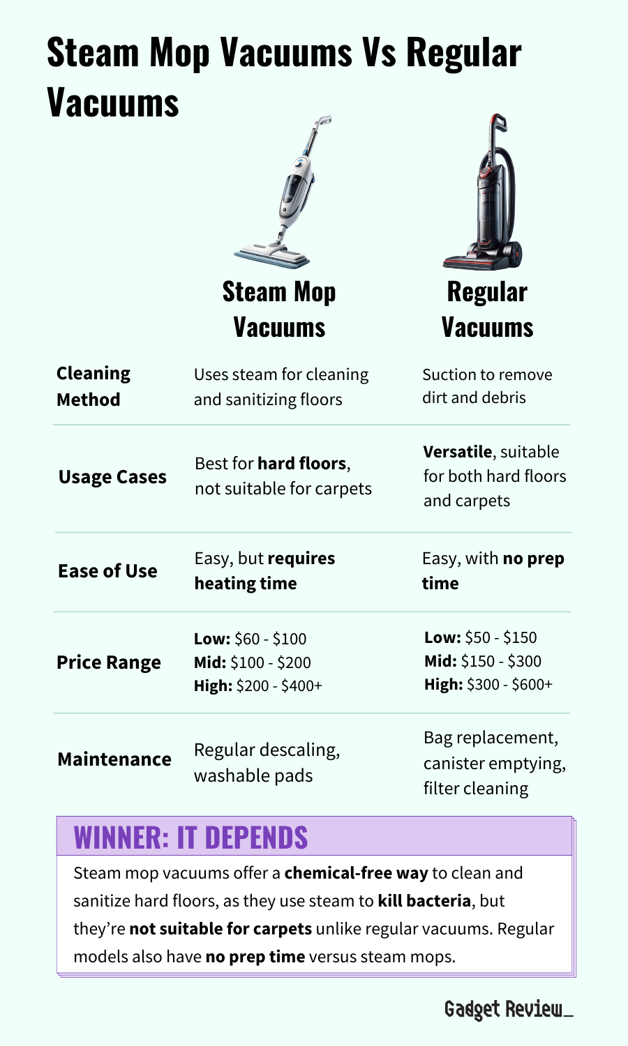 Best Steam Mop Vacuum Top Vacuum Steam Cleaner Combo