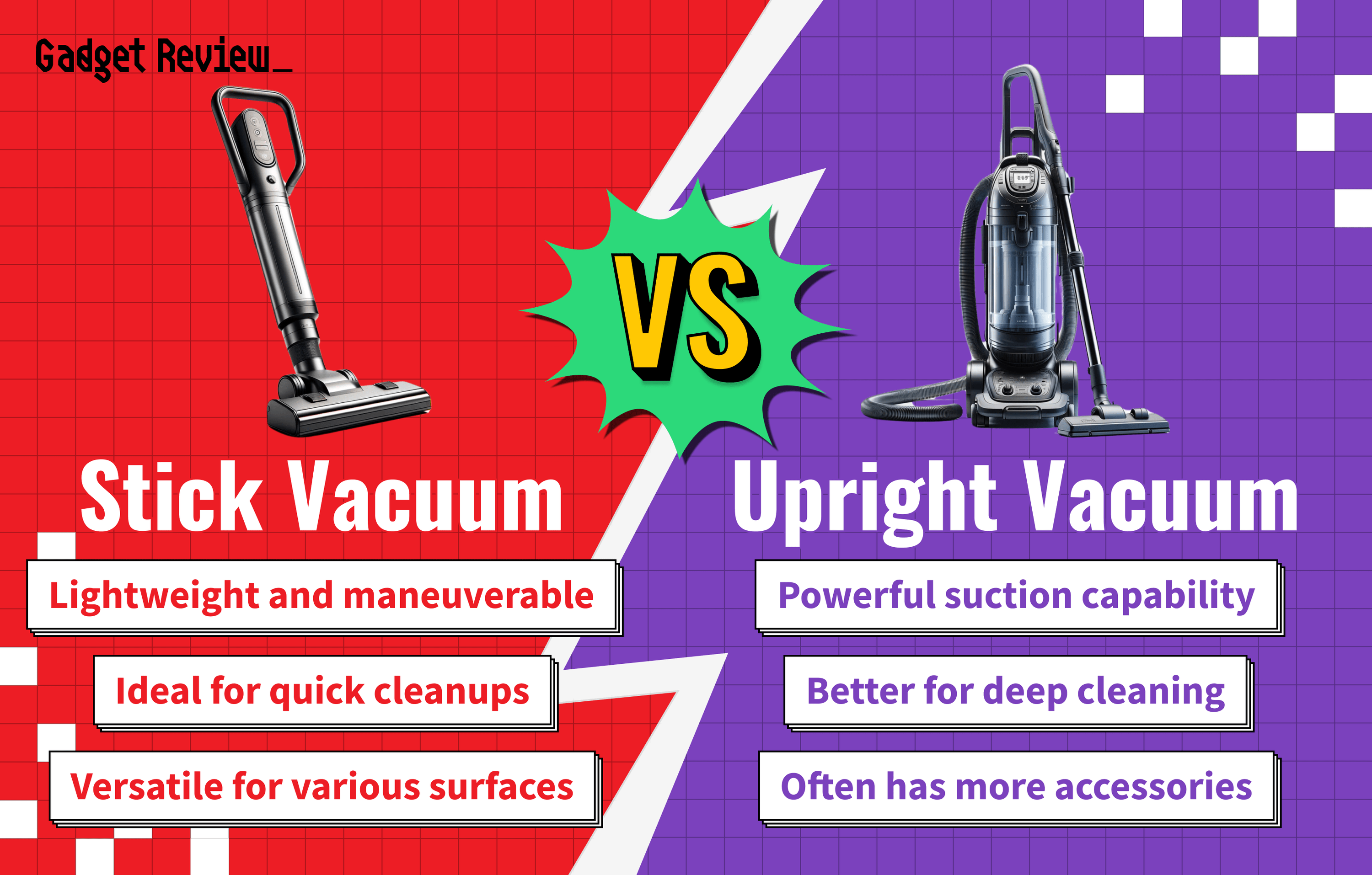 Stick vs Upright Vacuum