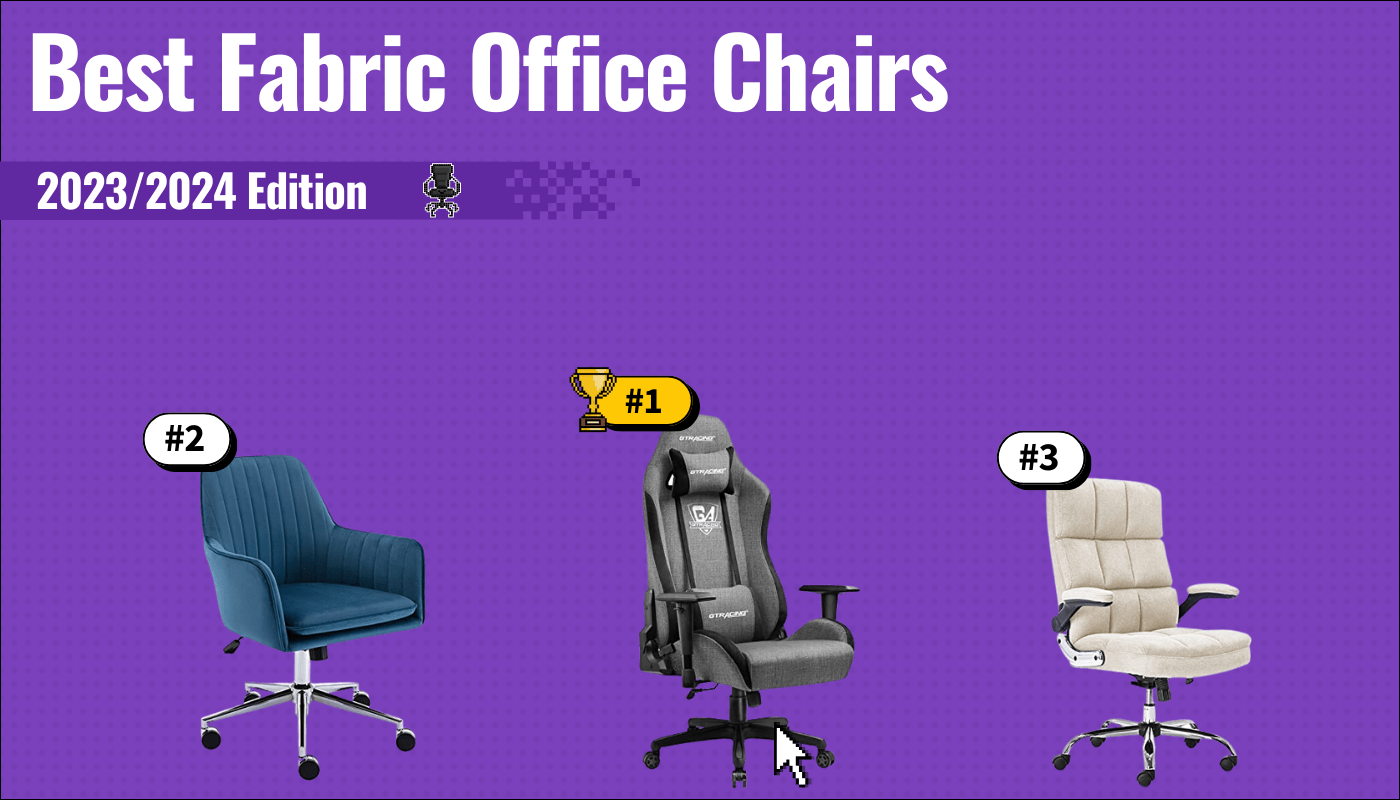 best fabric office chairs featured image that shows the top three best office chair models