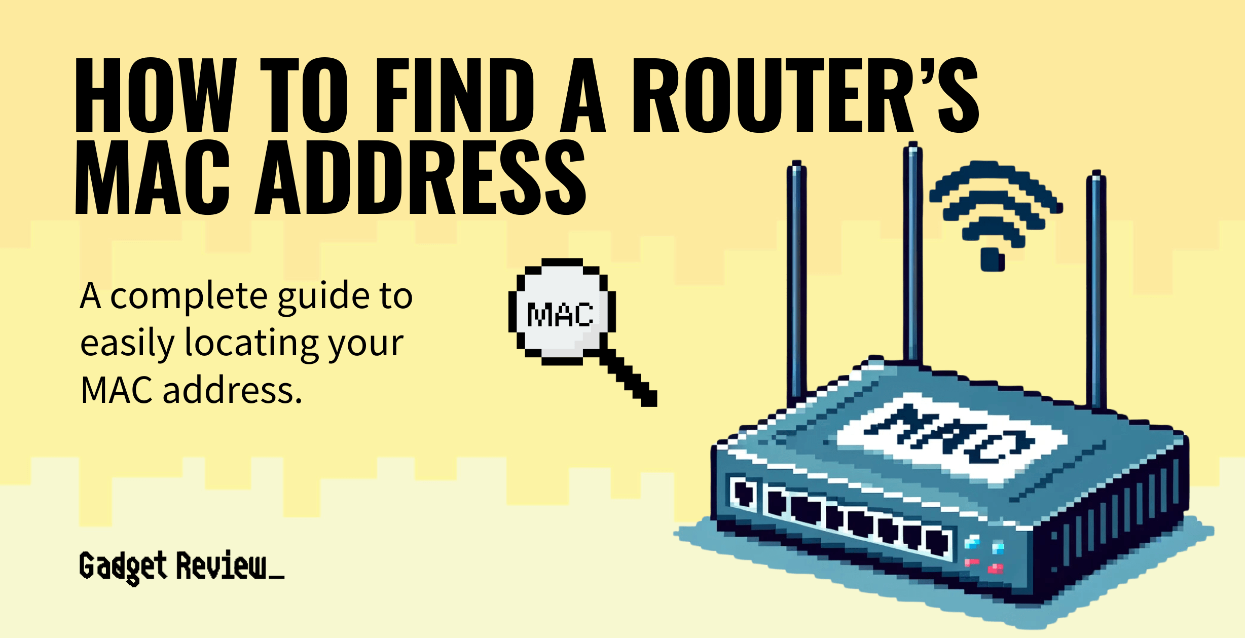 how to find router mac address guide
