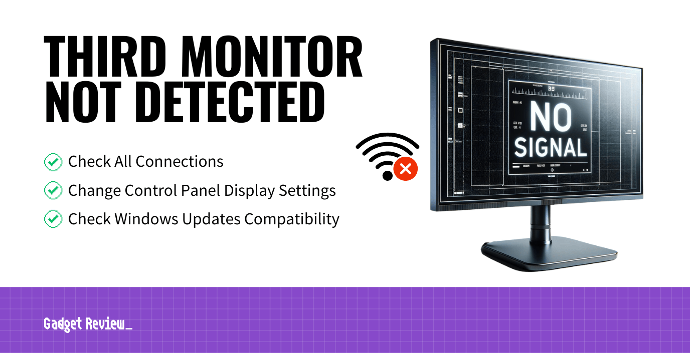 third monitor not detected guide