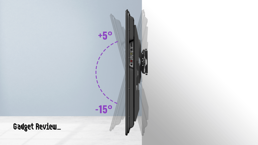 Tilting the TV can reduce glare.