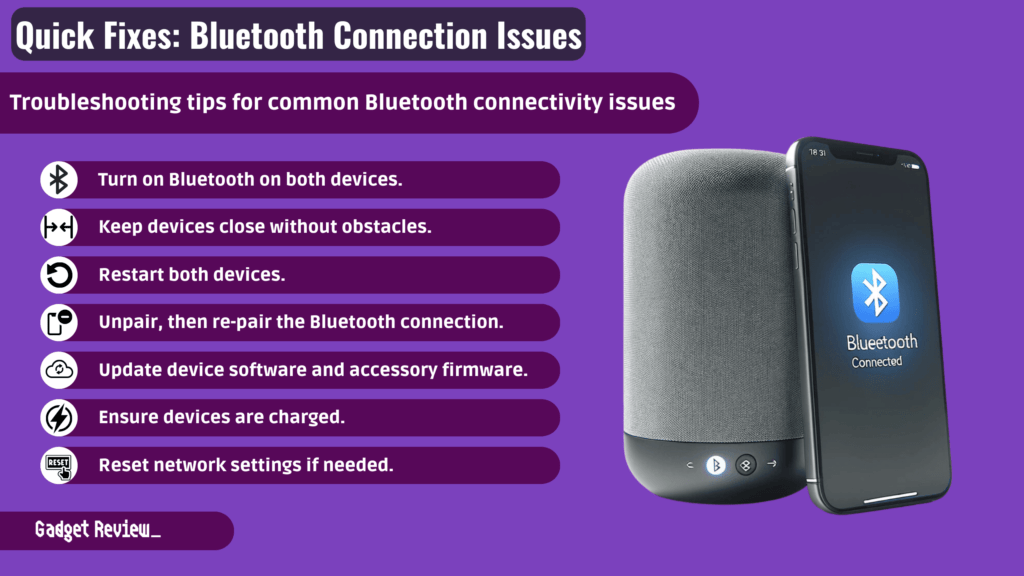 troubleshooting tips for bluetooth connection issues