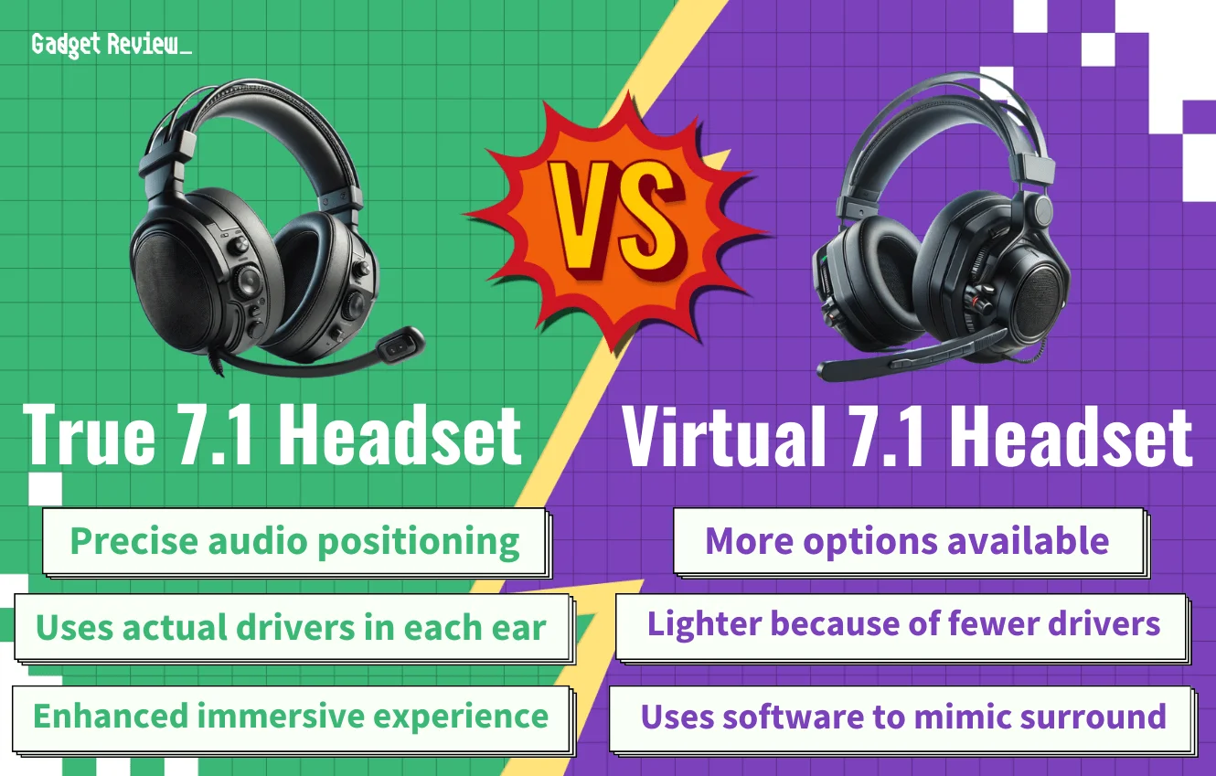 True 7.1 vs Virtual 7.1 Headset