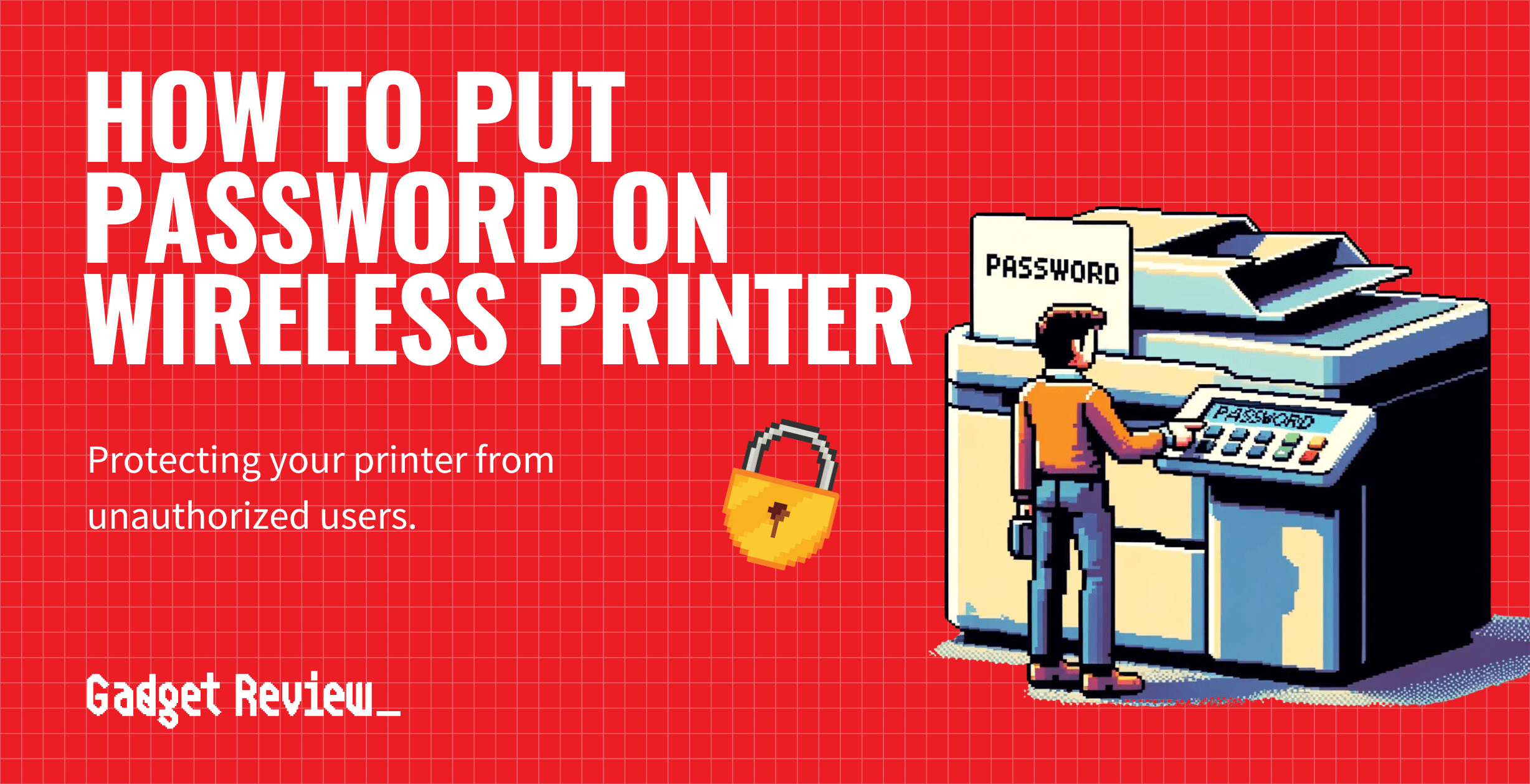 how to put password on wireless printer guide