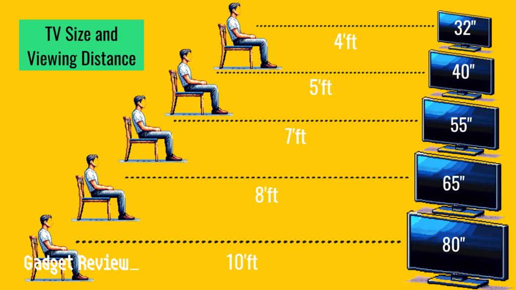 TV size and distance for optimal viewing