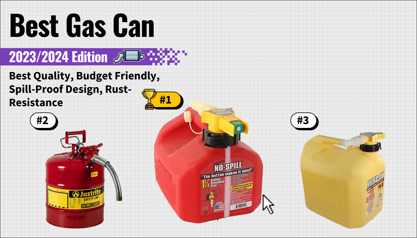 best gas can featured image that shows the top three best car accessorie models