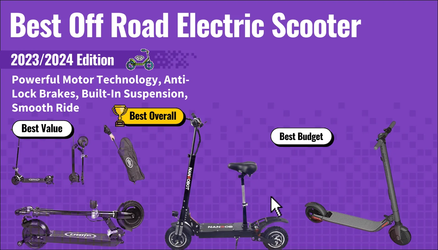 best offroad electric scooter featured image that shows the top three best electric scooter models