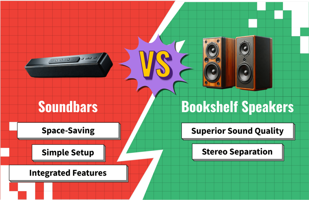 Soundbar Vs. Bookshelf Speakers What's The Difference?