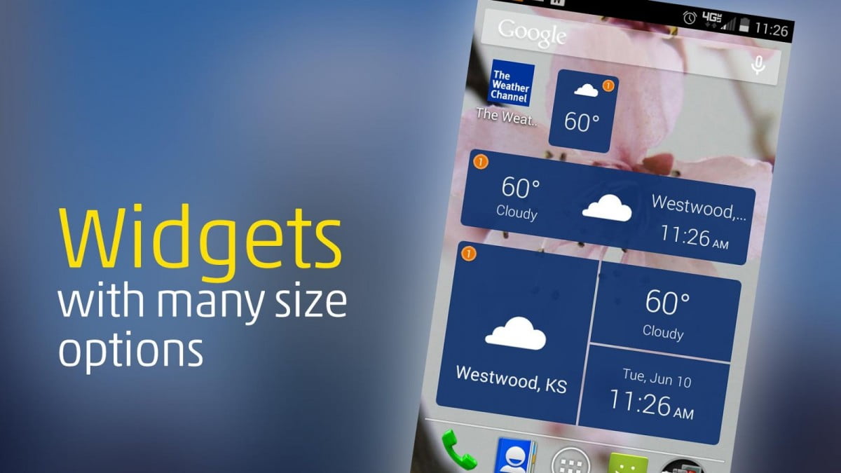 weather channel app for android