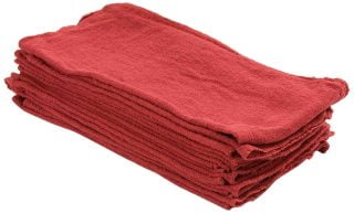 Details about   Pack of 10 Red Shop Towels 12 x 14 Cleaning Rags for Homes Cars Auto Garage 