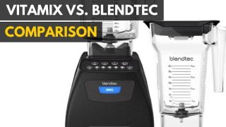 A comparison pitting Vitamix vs Blendtec.|Blendtec 575 blender|Vitamix 5200 settings blender