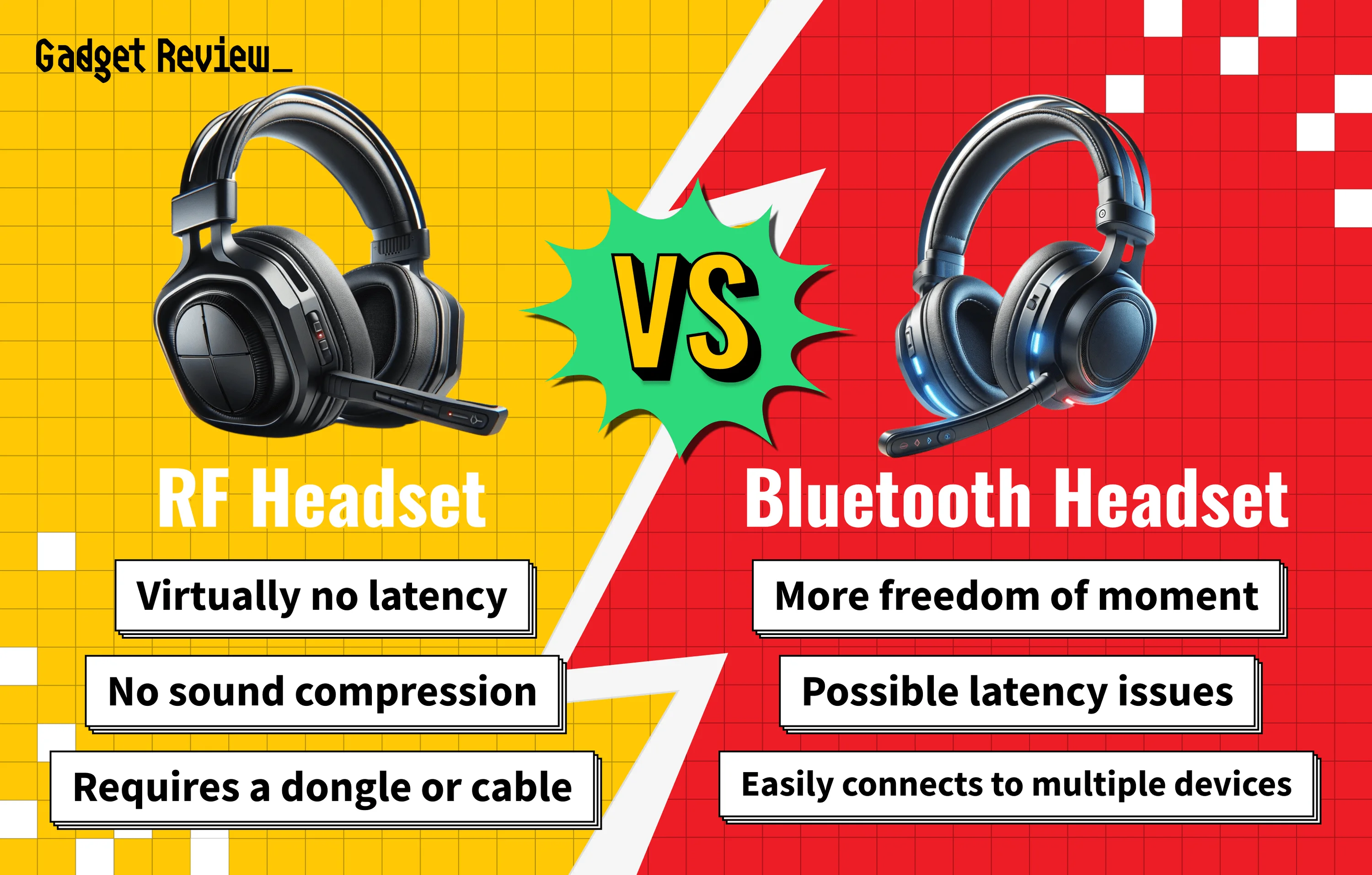 Wireless Gaming Headset RF vs Bluetooth