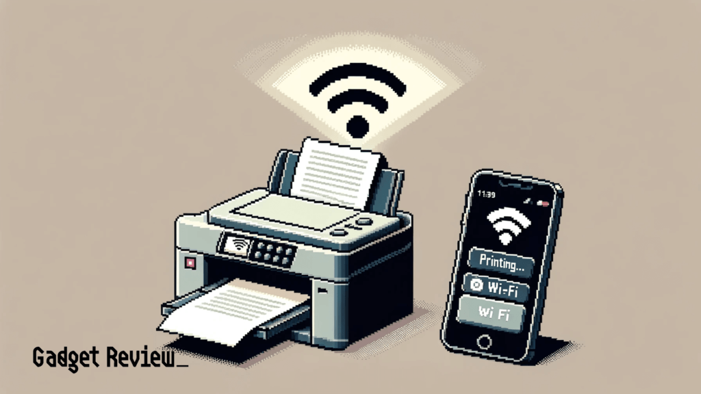 Wireless printing from a cell phone.