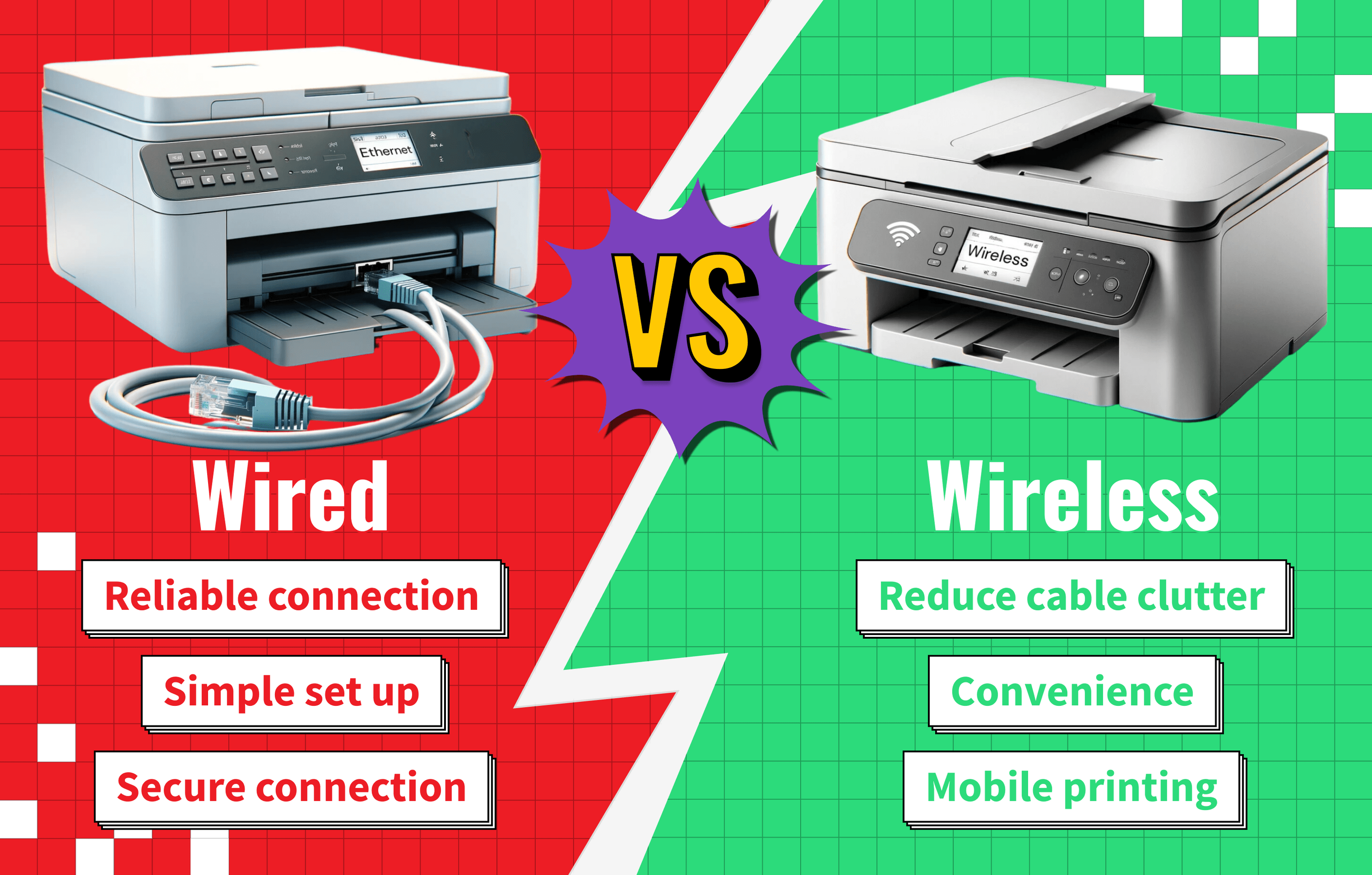 wireless printer vs wired guide