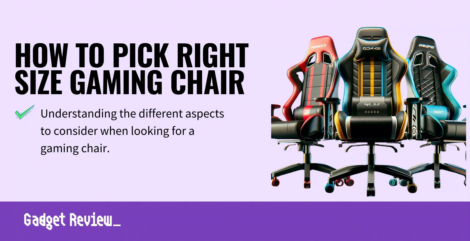 How to Pick the Right Size Gaming Chair