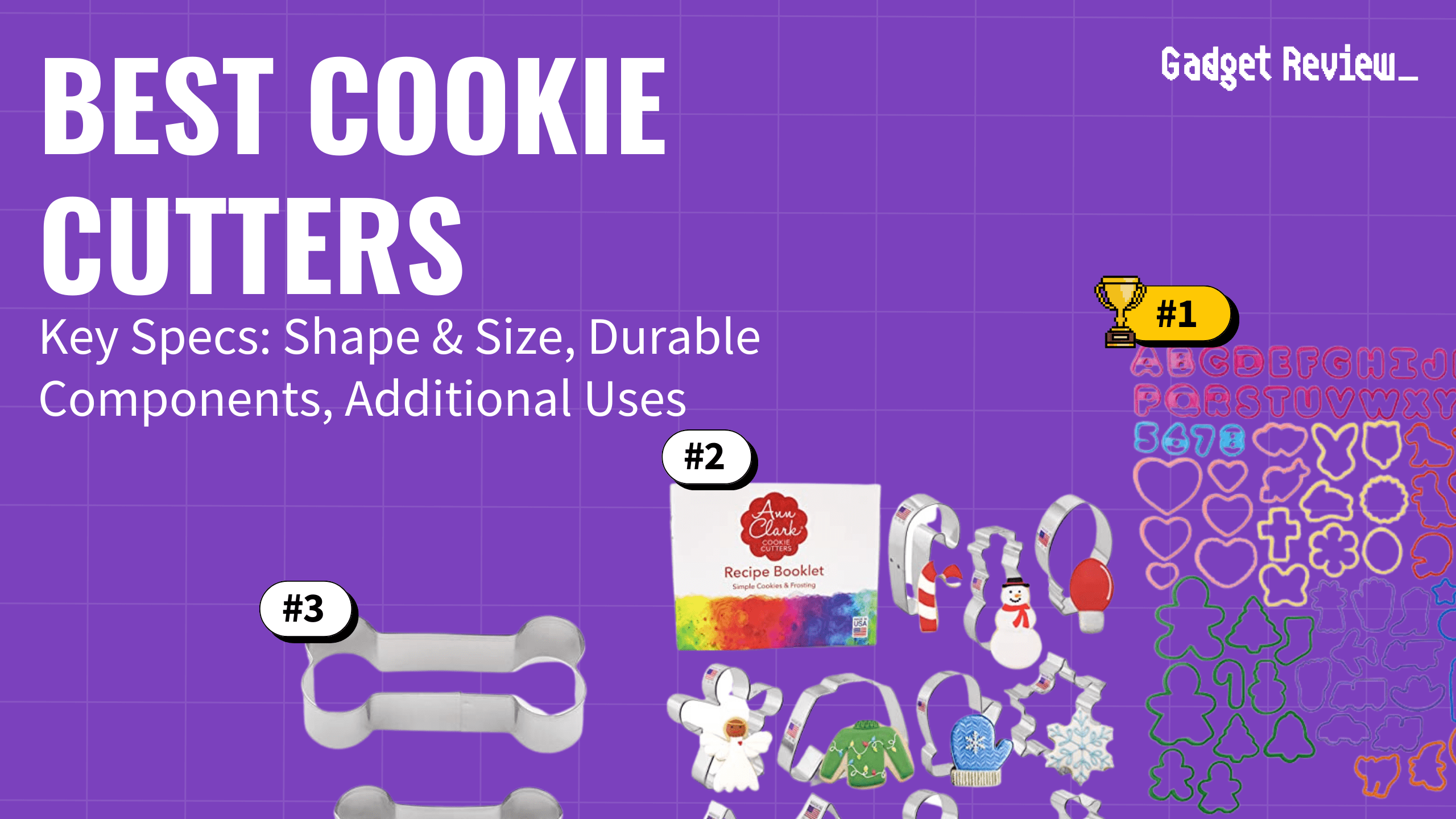 best cookie cutters featured image that shows the top three best kitchen product models